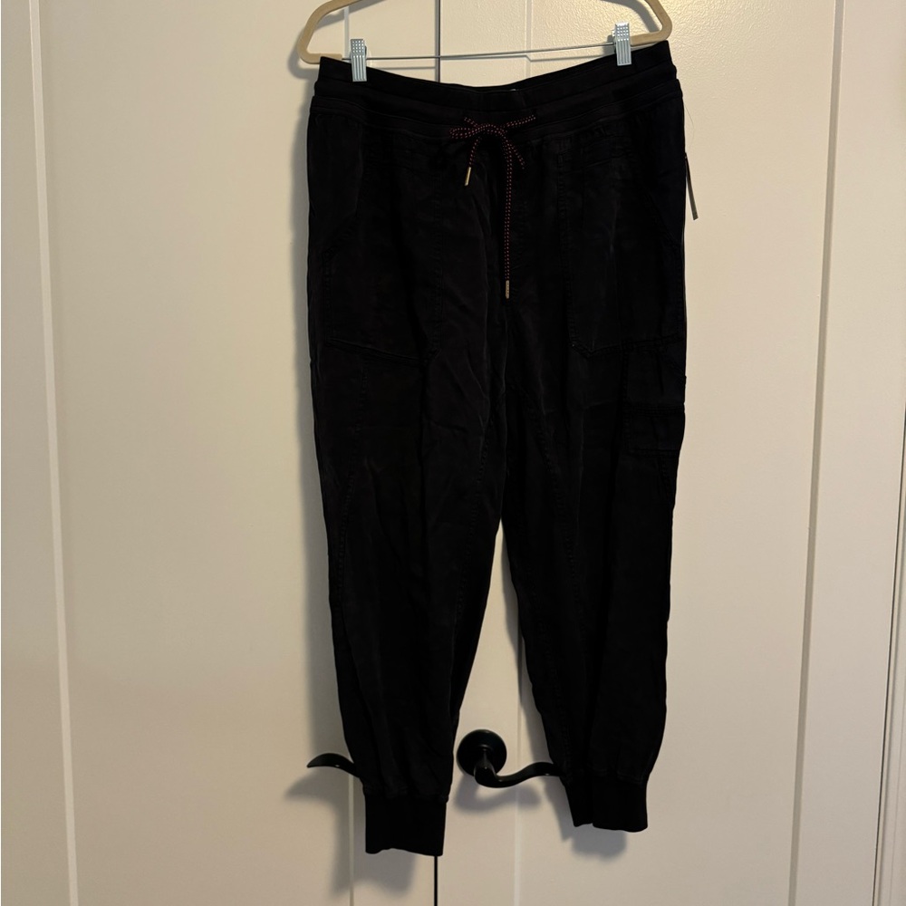 NWT Anthropologie Black Cargo Joggers